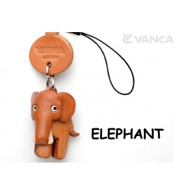 Elephant Japanese Leather Cellularphone Charm Animal