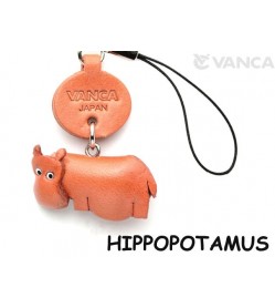 Hippopotamus Japanese Leather Cellularphone Charm Animal