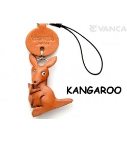 Kangaroo Japanese Leather Cellularphone Charm Animal