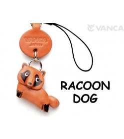 Raccoon dog Japanese Leather Cellularphone Charm Animal