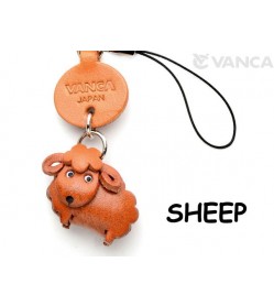 Sheep Japanese Leather Cellularphone Charm Animal