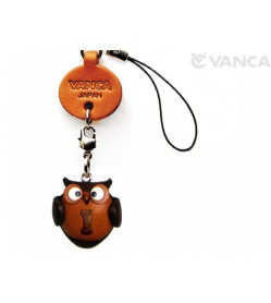 Owl I Leather Cellularphone Charm Alphabet