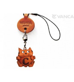 Cat C Leather Cellularphone Charm Alphabet