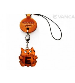 Cat E Leather Cellularphone Charm Alphabet