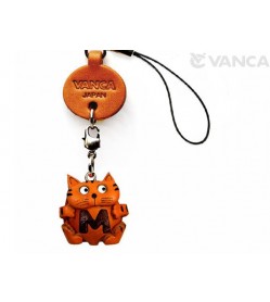 Cat M Leather Cellularphone Charm Alphabet