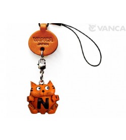 Cat N Leather Cellularphone Charm Alphabet