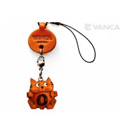 Cat O Leather Cellularphone Charm Alphabet