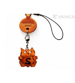 Cat S Leather Cellularphone Charm Alphabet