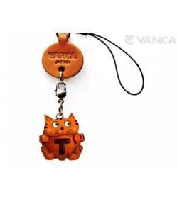 Cat T Leather Cellularphone Charm Alphabet