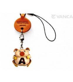 Pig A Leather Cellularphone Charm Alphabet