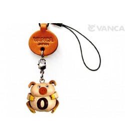 Pig O Leather Cellularphone Charm Alphabet