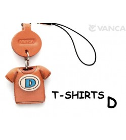 D(Blue) Japanese Leather Cellularphone Charm T-shirt 