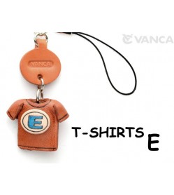 E(Blue) Japanese Leather Cellularphone Charm T-shirt 