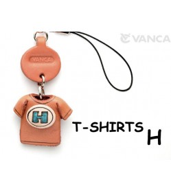 H(Blue) Japanese Leather Cellularphone Charm T-shirt 