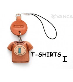 I(Blue) Japanese Leather Cellularphone Charm T-shirt 