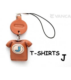 J(Blue) Japanese Leather Cellularphone Charm T-shirt 