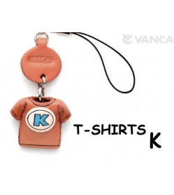 K(Blue) Japanese Leather Cellularphone Charm T-shirt 