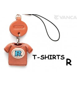 E\R(Blue) Japanese Leather Cellularphone Charm T-shirt 