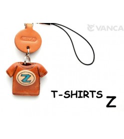 Z(Blue) Japanese Leather Cellularphone Charm T-shirt 