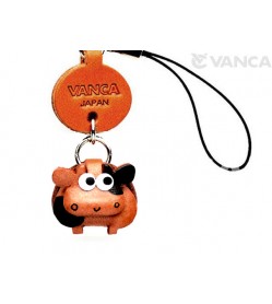 Cow Japanese Leather Cellularphone Charm Zodiac Mascot