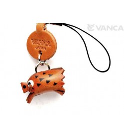 Wild Boar Japanese Leather Cellularphone Charm Zodiac Mascot