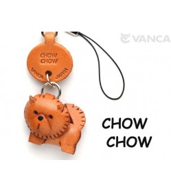 Chow Chow Leather Cellularphone Charm