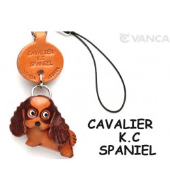 Cavalier K.C.Spaniel Leather Cellularphone Charm