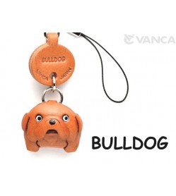 Bulldog Leather Cellularphone Charm