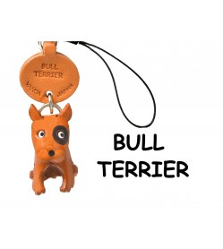 Bull Terrier Leather Dog Cellularphone Charm