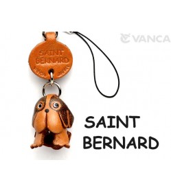 St.Bernard Leather Cellularphone Charm #46762