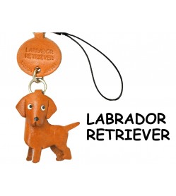 Labrador Retriever Leather Cellularphone Charm