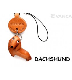 Dachshund Leather Cellularphone Charm