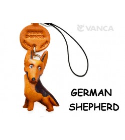 German Shepherd Leather Cellularphone Charm