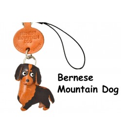 Bernese Mountain Dog Leather Cellularphone Charm