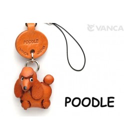 Poodle Leather Cellularphone Charm