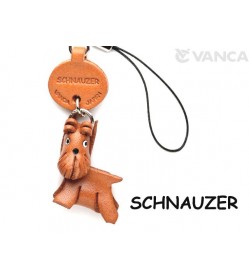 Schnauzer Leather Cellularphone Charm #46754