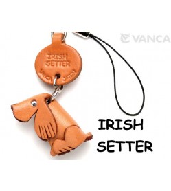 Irish Setter Leather Cellularphone Charm