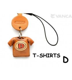 D(Red) Japanese Leather Cellularphone Charm T-shirt 