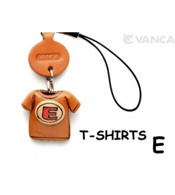 E(Red) Japanese Leather Cellularphone Charm T-shirt 