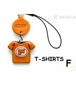 F(Red) Japanese Leather Cellularphone Charm T-shirt 