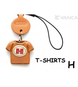 H(Red) Japanese Leather Cellularphone Charm T-shirt 