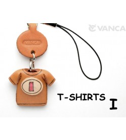 I(Red) Japanese Leather Cellularphone Charm T-shirt 