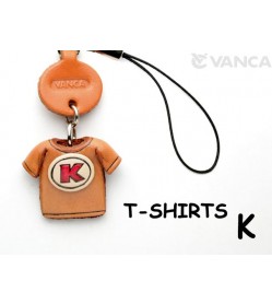 K(Red) Japanese Leather Cellularphone Charm T-shirt 