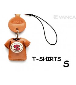 S(Red) Japanese Leather Cellularphone Charm T-shirt 