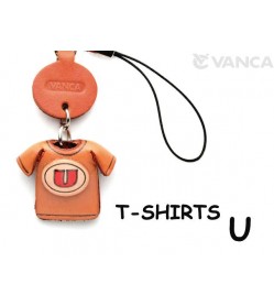 U(Red) Japanese Leather Cellularphone Charm T-shirt 