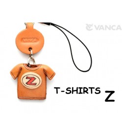 Z(Red) Japanese Leather Cellularphone Charm T-shirt 