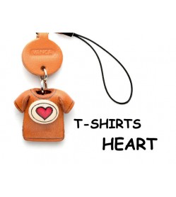 Hearts(Red) Japanese Leather Cellularphone Charm T-shirt 