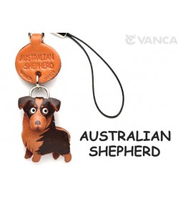 Australian Shepherd Leather Cellularphone Charm #46768