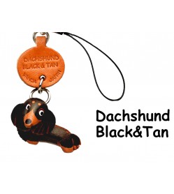 Dachshund Long B&T Leather Cellularphone Charm #46771