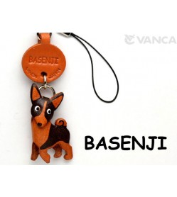 Basenji Leather Cellularphone Charm #46769